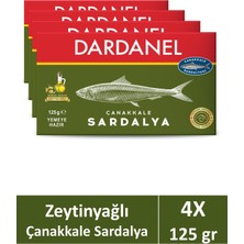 Dardanel Zeytinyağlı Çanakkale Sardalya 125 gr x 4 Adet