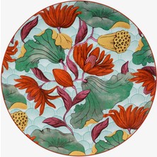 Vista Alegre Lotus Yeşil Porselen Supla 33 cm