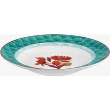 Vista Alegre Lotus Yeşil Porselen Çukur Tabak 23 cm