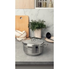 Bonera Masterchef 28 cm Derin Çelik Tencere - İndüksiyon Uyumlu