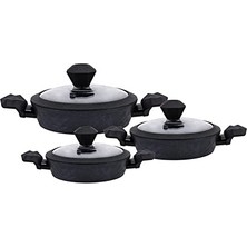 AyrStore Karaca Bio Diamant Antibakteriyel Kulp 6 Parçalı Şan Set