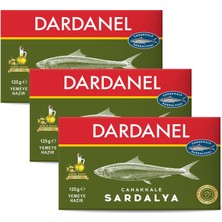 Dardanel Zeytinyağlı Çanakkale Sardalya 125 gr x 3 Adet