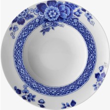 Vista Alegre Blue Ming Mavi Porselen Çukur Tabak 25 cm