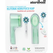 Şarjlı ve Pilli Diş Fırçaları Için Hijyenik Diş Fırçası Koruma Kabı-2'li Yeşil x 2
