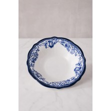 Porser Porselen Velour Navy Fulya Bowl Kase 26CM Tekli