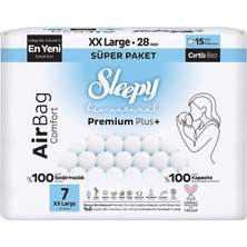 Sleepy Bio Natural Premium Plus Airbag Comfort Bebek Bezi 7 Beden 28 Adet