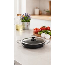 Bonera Pro Plus 18 cm Titanyum Kaplama Sahan Seti 2 Parça - Yumurta Menemen Tavası - Granit İç Kaplama