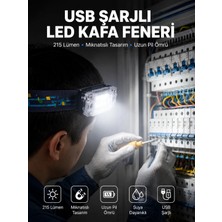 Skygo Kafa Lambası LED Fener Pratik Taşınabilir Ayarlanabilir USB Şarjlı