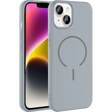 Zore iPhone 14 Kılıf Magsafe Destekli Kamera Korumalı Yumuşak Silikon Kcak
