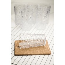 Universal Akrilik Şeffaf 6'lı Uzun Bardak & Su Meşrubat Bardağı 750 ml ( Büyük Boy & Cam Değildir )