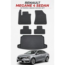 Black Gold Renault Megane 4 Sedan 2d Oto Paspas ve Bagaj Havuzu Set Kauçuk