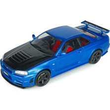 Solido S4318202 1/43 Nissan Skyline Gt-R (BNR34) With Nısmo Parts – Bayside Blue – 2005