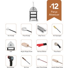 Barba FL-46/S Sehpalı Bahçe Fırını Pro paket - Yeni Nesil Taş Fırın