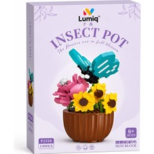 Lumiq Toys Eğitici Çiçek Saksı Fanus Kelebek LEGO 199 Pcs