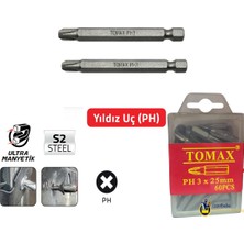 Tomax Ph3 x 25 mm Bits Uç 60 Adet