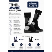 Oil Company 6'lı Termal Çorap Siyah Unisex OCS008