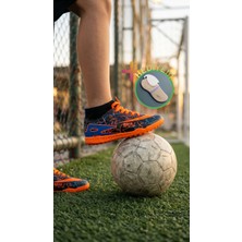 Nespa Çoraplı Erkek Halı Saha Kramponu - Kaymaz Tabanlı Bilekli Futbol Ayakkabısı + çorap hediye