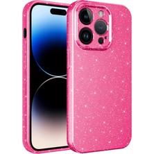 North Kingdom iPhone 14 Pro Kılıf Kamera Korumalı Simli Silikon Üstün Koruma Nrtk