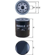 Mahle Yağ Filtresi T4 Aaf-Acu-Aen-Aeu 90-03 - LT28-35 - LT40-55 82-96 - Volvo 740-940-960