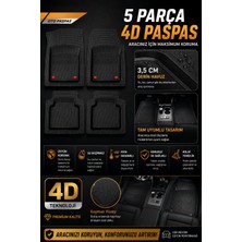 Ops Garage Renault ALPINE4D Derin Havuzlu Paspas Seti Siyah  (Kesilebilir)