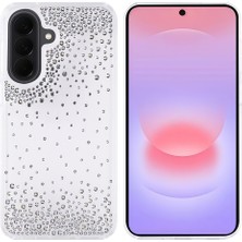 Gns Store Galaxy A57 Kılıf Kamera Yükseltili Simli Damla Taşlı Silikon Gnst