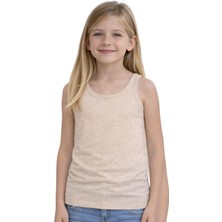 Organickid Natural Cotton Çocuk Unisex Ekru Atlet Seti 3'lü