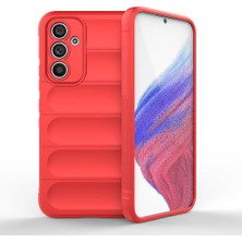 Gns Store Galaxy A54 Kılıf Kamera Korumalı Esnek Silikon Parmak Şeritli Gnst