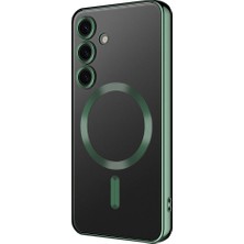 North Kingdom Galaxy S24 Plus Kılıf Magsafe Kamera Lens Korumalı Logo Gösteren Ince Hafif Nrtk