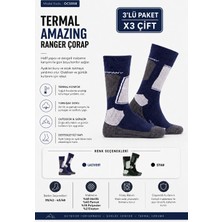 Oil Company 3'lü Termal Çorap Lacivert Unisex OCS008
