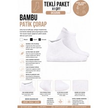 Oil Company Beyaz Bambu Patik Çorap Unisex