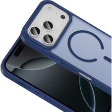 North Kingdom iPhone 17 Pro Max Kılıf Magsafe Destekli Kamera Yükseltili Silikon Mat Parmak Izi Tutmayan Nrtk