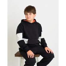 Organickid Gamer Çocuk Antrasit Kapüşonlu Sweatshirt