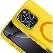 Gns Store iPhone 16 Pro Max Kılıf Pastel Renkli Magsafe Kamera Yükseltili Silikon Gnst