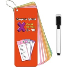 Copyrite Çarpım Tablosu Pratik Kartları 0-10 Yazılıp Silinebilir Çarpma Öğrenme Kartları