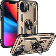 Büşra Ayhan iPhone 13 Mini Kılıf Kamera Koruyucu Manyetik Standlı Tank Koruma Bsay