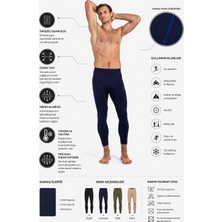 Oil Company Lacivert Unisex Termal Içlik Alt Seamless Iıı. Seviye Pro