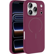 Büşra Ayhan iPhone 17 Pro Kılıf Magsafe Destekli Kamera Korumalı Yumuşak Silikon Bsay