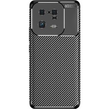 Büşra Ayhan Xiaomi Mi 13 Pro Kılıf Karbon Görünümlü Silikon Kamera Korumalı Üstün Koruma Bsay