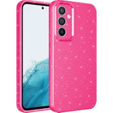 Giz Story Galaxy A35 Kılıf Kamera Korumalı Simli Silikon Üstün Koruma Gzst