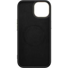 Büşra Ayhan iPhone 15 Plus Kılıf Karbon Görünümlü Magsafe Kamera Yükseltili Desenli Silikon Bsay