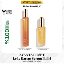 Misbahçe Nemlendirici & Leke Karşıtı Aktif Yüz Suyu 100 ml + Aydınlatıcı & Leke Karşıtı Konsantre 30 ml