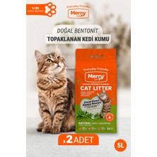Merry Natural Kedi Kumu 5 L -2 Adet