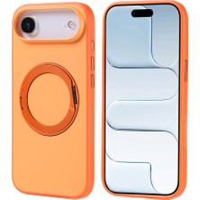 Giz Story iPhone 17 Air Kılıf 360 Derece Döner Standlı Magsafe Kamera Yükseltili Silikon Gzst