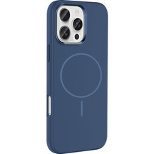 Büşra Ayhan iPhone 16 Pro Kılıf Ince Magsafe Halkalı Kamera Yükseltili Silikon Bsay