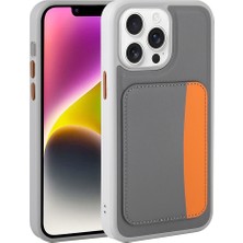 Giz Story iPhone 16 Pro Max Kılıf Kartlıklı Kamera Yükseltili Silikon Gzst
