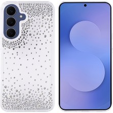 Subutu Galaxy S25 Fe Kılıf Kamera Yükseltili Simli Damla Taşlı Silikon Sbt