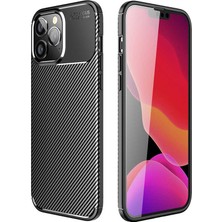 Subutu iPhone 14 Pro Max Kılıf Karbon Görünümlü Silikon Kamera Korumalı Üstün Koruma Sbt