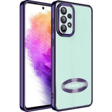 Subutu Galaxy A73 Kılıf Kamera Lens Korumalı Logo Gösteren Ince Hafif Sbt