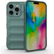 Subutu iPhone 16 Pro Kılıf Kamera Korumalı Esnek Silikon Parmak Şeritli Sbt