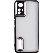 Yıldız Store Xiaomi Redmi Note 12S Kılıf Kamera Lens Korumalı Logo Gösteren Ince Hafif Ydst